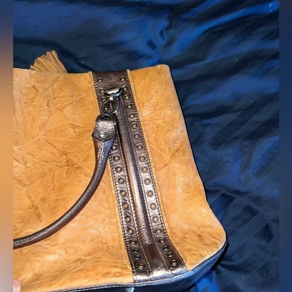 Junior Drake leather tote bag, used twice, good condition! Reinforced feet - Picture 9 of 13